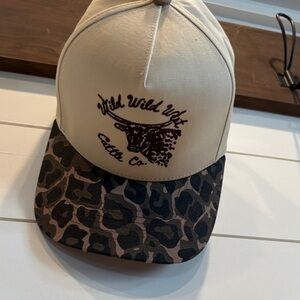 Wild Wild West Cattle Co. Beige and Brown Cap